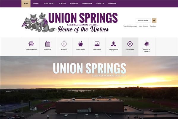 Union Springs CSD Unveils New Website
